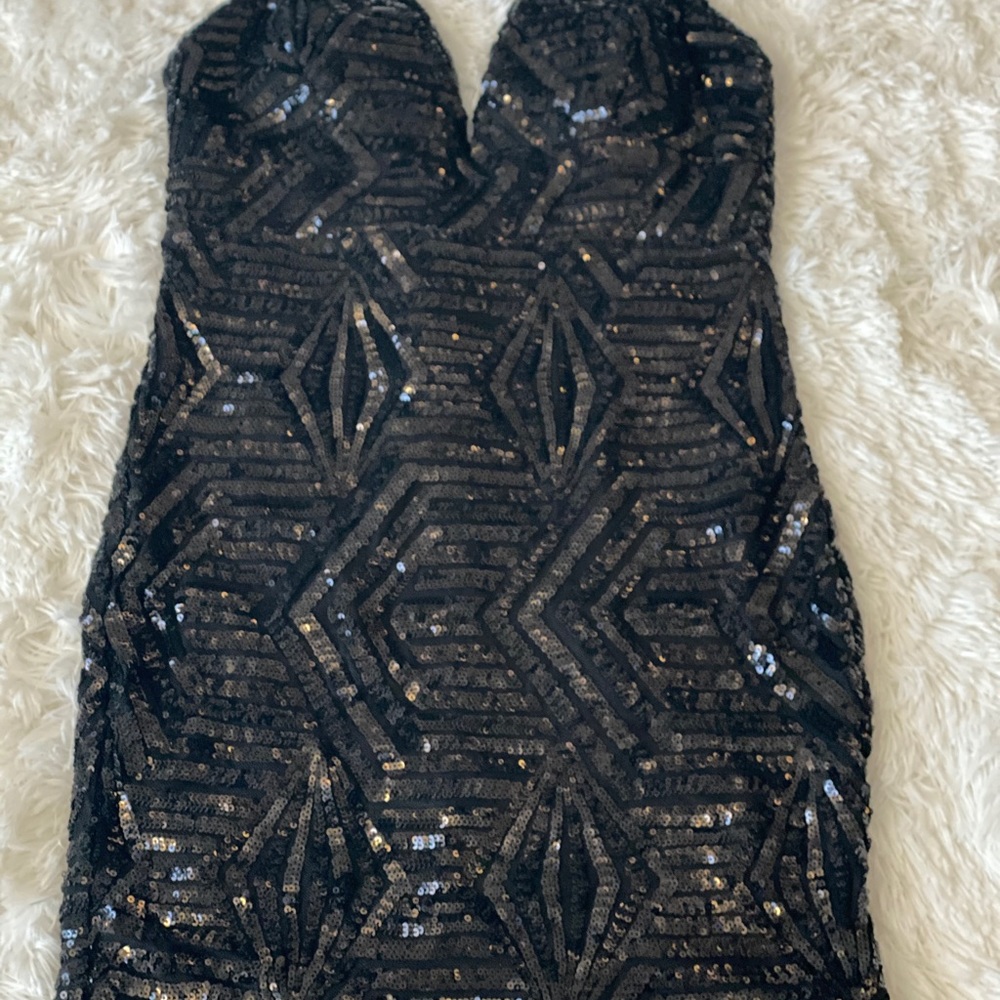 Black cocktail dress